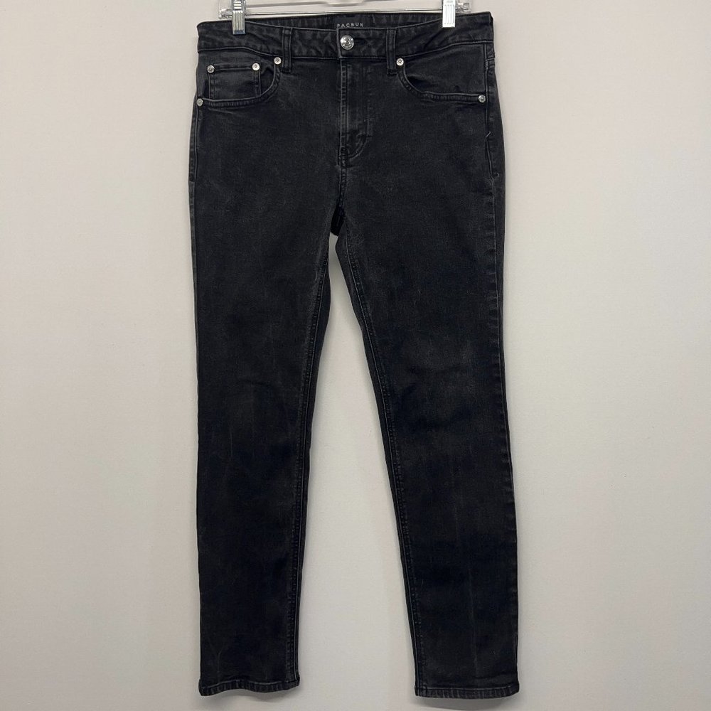 Men's Pacsun Jeans Slim Active Stretch Black Size 30x30